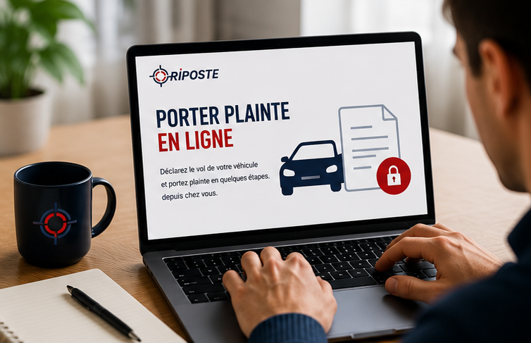 Porter plainte en ligne rapidement et à tout moment après un vol de véhucule avec Riposte.