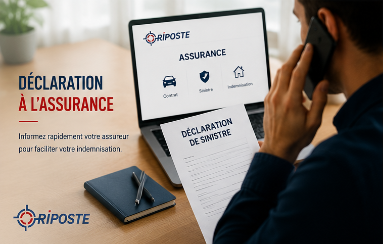 Déclaration d'assurance après un vol de véhicule ou de voiture.